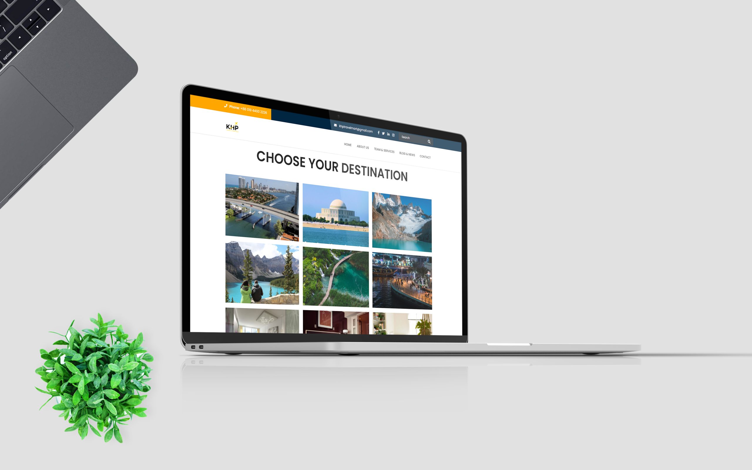 Website Mockup 01 - KHP
